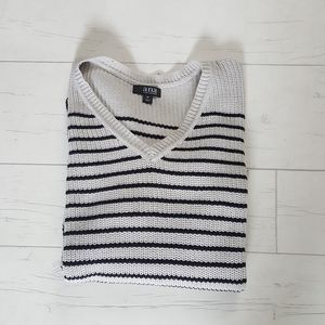Striped Asymetrical Sweater